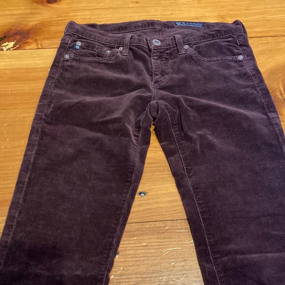 AG JEANS 26 The Stevie Slim Straight Fine Waled Jeans Jegging GOLDSCHMIED - Picture 2 of 9